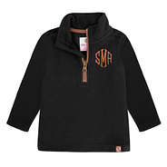 kids microfleece pullover in black