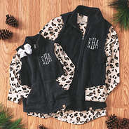 mom and me matching fall vest outfits