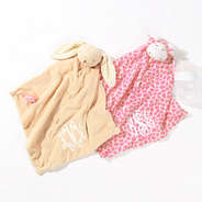 monogrammed kids giraffe and bunny lovie blanket