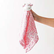 giraffe lovie in hand