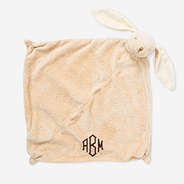 bunny monogrammed lovie - beige