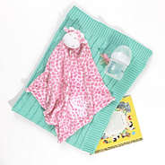 giraffe lovie on blanket