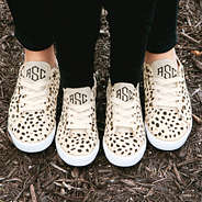 matching mom and me spring leopard sneakers