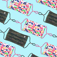 kids camo and leopard face masks