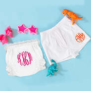 baby boy boxers with scalloped bloomers