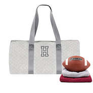 monogrammed youth quilted duffel bag