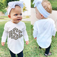 baby girls personalized long sleeve shirt