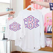 tie dye personalized long sleeve shirts for mom and baby