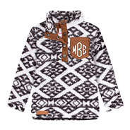 monogrammed kids vintage sherpa pullover