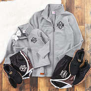 mom and me personalized gray jackets