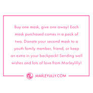 kids holiday face mask - buy one, give one away