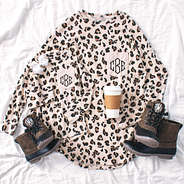 cute mom and me leopard tops and matching brown boots