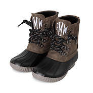 Kids Dark Brown Duck Boots