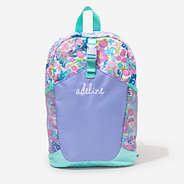 Monogrammed Kids Basic Backpack in Mint Oopsie Daisy