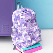 pastel unicorns kids basic backpack