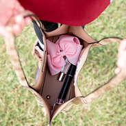 inside kids metallic distressed tote bag