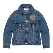 personalized kids denim jacket