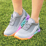 girls monogrammed scallop sneakers