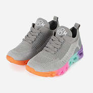 monogrammed youth scallop sneakers