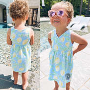 front and back of lemonade kids cover up