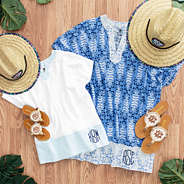 kids mint nantucket cover up with moms cover up