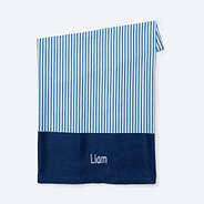 monogrammed kids beach towel in blue mini stripes india 2026