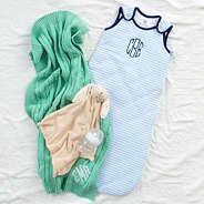 baby boys wearable blanket with lovie