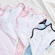 zipper and inside of baby wearable blankets