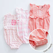 baby soft jersey bubble snap detail