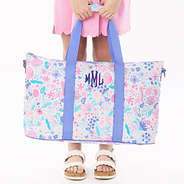 Lavender blooms hand holding