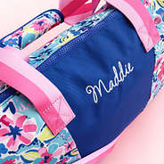 watercolor whimsy kids weekend bag closeup
