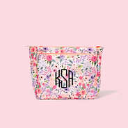 Monogrammed Kids Toiletry Bag in Coral Pink