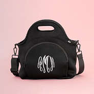 Personalized Lunch Box in Solid Black