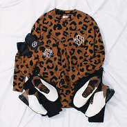 Mom & Me Hickory Crewnecks + Colorblock Sneakers