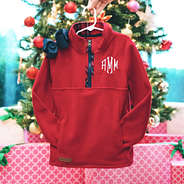 kids personalized christmas fleece pullover