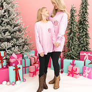 mom and me kids christmas tree shirt