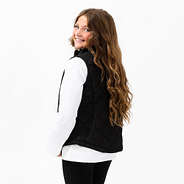 youth back view of puffer vest