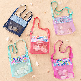 Monogrammed Seashell Bag