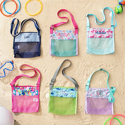 Monogrammed Seashell Bag
