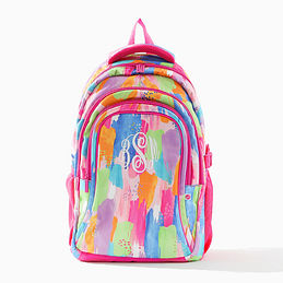Monogrammed Backpack in Paintbrush