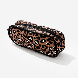 pencil case in cheetah