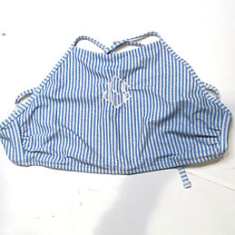 BLOOPER SWIM: Monogrammed High Neck Bikini Top