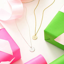 Monogrammed Kids Disc Necklace
