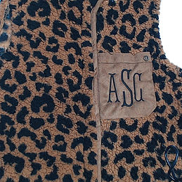 BLOOPER CLOTHING: Monogrammed Fleece Vest