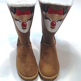 BLOOPER: Reindeer Sherpa Booties