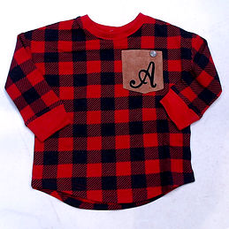BLOOPER KIDS: Monogrammed Kids Long Sleeve Shirt
