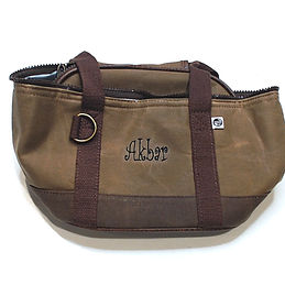 BLOOPER BAG: Personalized Waxed Canvas Small Cooler