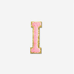 BLOOPER ACCESSORY: Chenille Large Letter I in Pink
