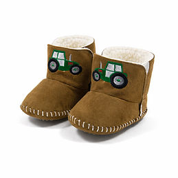 BLOOPER KIDS: Tractor Baby Booties