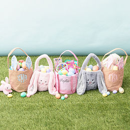 Monogrammed Bunny Easter Basket